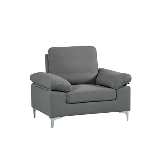 Algo 1-Seater Fabric Sofa - Grey - With 2-Year Warranty